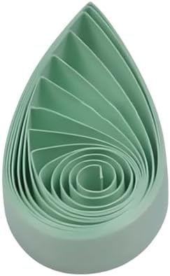 Pestal Green Tone Quilling Paper Strips 5mm Paper Quilling Stripsaer Set for Crafts Single Color Origami Paper Strips 0.2inch Paper Filigree Strips (Aquamarine Green No.23) by ODETOJOY