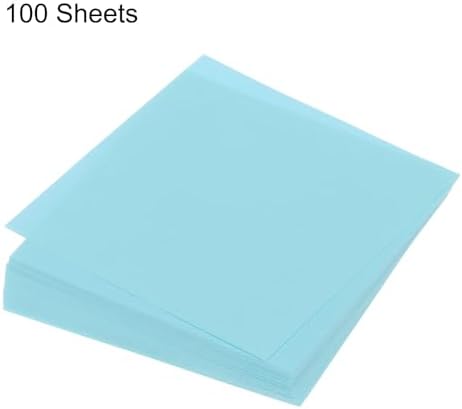 MECCANIXITY 100 Sheet Origami Paper Double Sided Light Blue 4x4 Inch Square Sheet for Art Craft Project, Beginners, Gifts Decor - Image 3