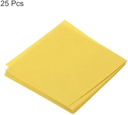 MECCANIXITY 25 Sheet Origami Paper Double Sided Lemon Yellow 2x2 Inch Square Sheet for Art Craft Project, Beginners, Gifts Decor - Image 3