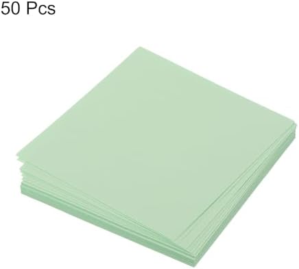 MECCANIXITY 50 Sheet Origami Paper Double Sided Light Green 2.5x2.5 Inch Square Sheet for Art Craft Project, Beginners, Gift Decoration - Image 3