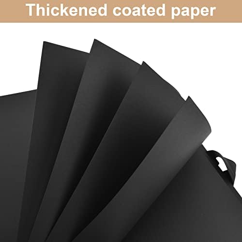 GOTIDEAL 12 x 12 Inch Scrapbook Album with 10 Metallic Markers, Black - Image 6
