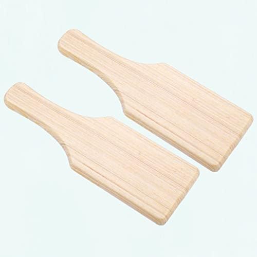 Wooden Sculpture Tools 2Pcs Clay Modeling Paddle Boards 7.67In for Ceramic Pottery Crafting Smooth Carving and DIY Art Projects - Image 6