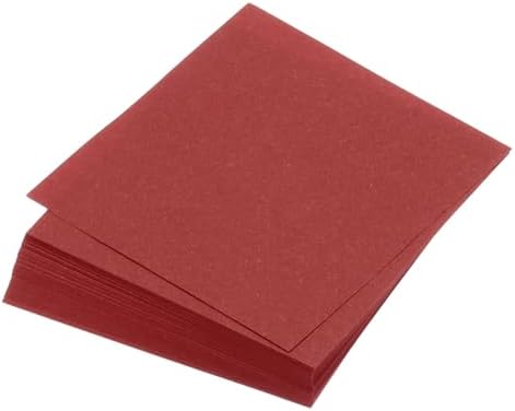 MECCANIXITY 100 Sheet Origami Paper Double Sided Dark Red 4x4 Inch Square Sheet for Art Craft Project, Beginners, Gifts Decor by MECCANIXITY