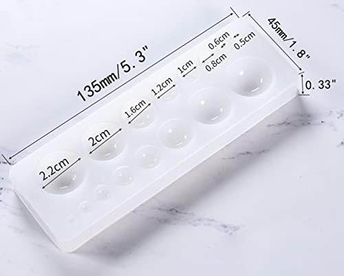 Round Cabochon Mold Resin Jewelry Molds Silicone Molds for Resin - Image 2