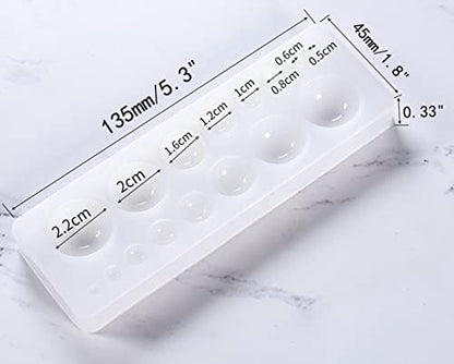Round Cabochon Mold Resin Jewelry Molds Silicone Molds for Resin - Image 2