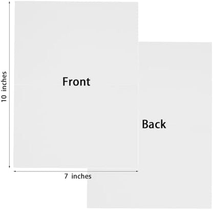 50 Pack Blank Folded Cardstock Cards, White, 5x7 - Image 2