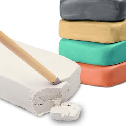 ReArt Air-Dry Clay Modelling, 2.2 pounds Ideal for Beginners and Advanced Sculptors All-Purpose Modeling Clay (5Pcs Set) by ReArt