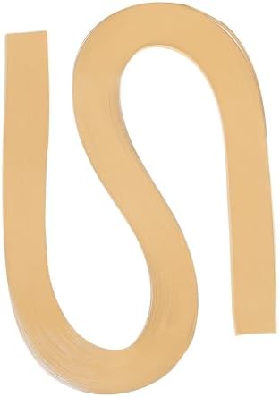 PATIKIL 120pcs Quilling Strips Paper 3/16"(5.2mm) 21"(54cm) Origami Paper Quilling Strip for Art DIY Hand Craft Christmas, Apricot by PATIKIL