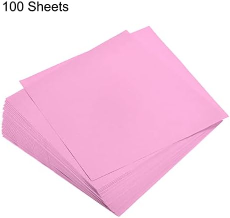 MECCANIXITY 100 Sheets Origami Paper Double Sided Pink 6x6 Inch Square Sheet for Art Craft Project, Beginners, Gifts Decor - Image 3