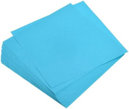 MECCANIXITY 25 Sheets 8x8 Inch(20x20cm) Origami Paper Double Sided Lake Blue Square Sheet for Art Craft Project, Beginners, Gifts Decor by MECCANIXITY