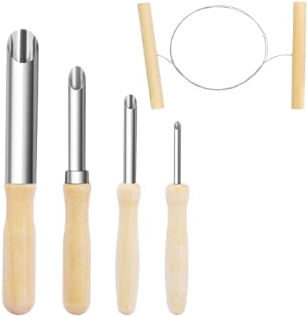 eZAKKA Clay Sculpting Tools for Pottery & Ceramics, 4+1 Pcs by eZAKKA
