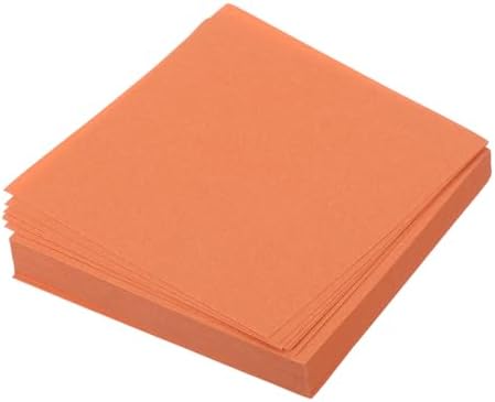 MECCANIXITY 100 Sheet Origami Paper Double Sided Dark Orange 2x2 Inch Square Sheet for Art Craft Project, Beginners, Gifts Decor by MECCANIXITY