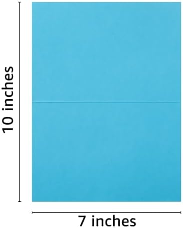 50 Pack Blank Folded Cardstock Cards, Multicolor, 5x7 - Image 2