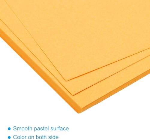MECCANIXITY 50 Sheet Origami Paper Double Sided Cream Fluorescent Orange 11.7 x 8.3 Inch Square Sheet for Art Craft Project, Beginners, Gifts Decor - Image 4