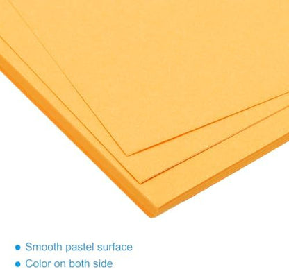 MECCANIXITY 50 Sheet Origami Paper Double Sided Cream Fluorescent Orange 11.7 x 8.3 Inch Square Sheet for Art Craft Project, Beginners, Gifts Decor - Image 4