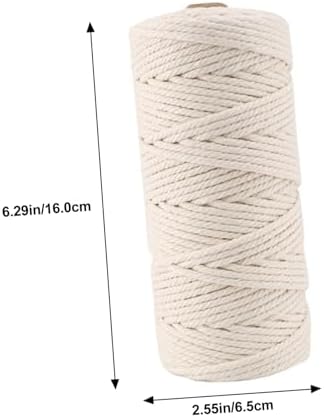 MAGICLULU DIY Macrame Kit for Adults Cotton Cord Tapestry Supplies Wood Beads and Round Rings Creative Wall Hanging Craft for Beginners for Home Decor - Image 2
