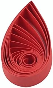 ODETOJOY Pestal Pink Tone Quilling Paper Strips 3mm Quilling Strips for Crafts Single Color Origami Paper Strips 0.12inch Paper Filigree Strips (Scarlet Red No.19) by ODETOJOY