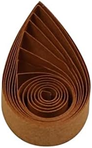ODETOJOY 10mm Ochre Brown Quilling Paper Strips – 120pcs, 54cm Length | 3/8inch (1cm) for Crafts & Star Origami by ODETOJOY