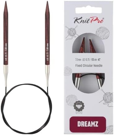KnitPro Dreamz Fixed Circular Needles 40" (100cm) | US Size 10.75 (7mm) by KnitPro