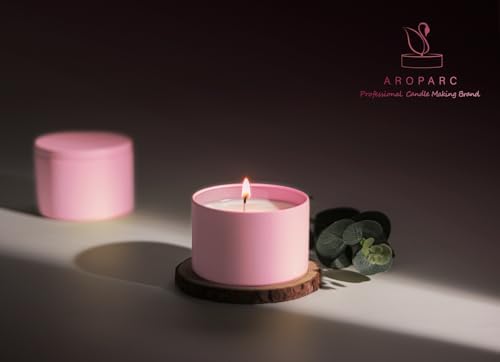 Aroparc Complete Candle Making Kit for Adults, Complete Candle DIY for Beginner - Soy Wax, Scent, Pouring Pot, Wicks and Stickers, Tins, and More - Image 7