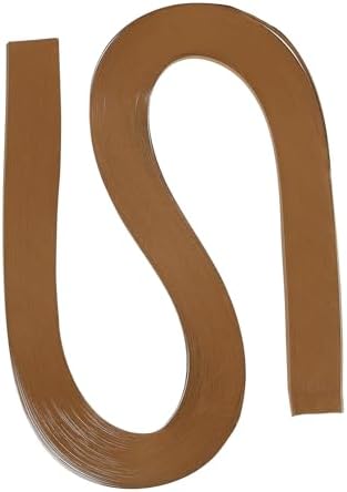 PATIKIL 120pcs Quilling Strips Paper 3/16"(5.2mm) 21"(54cm) Origami Paper Quilling Strip for Art DIY Hand Craft Christmas, Light Brown by PATIKIL