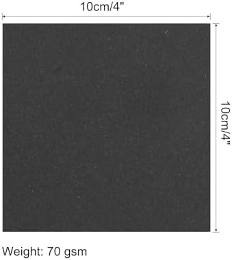 MECCANIXITY 25 Sheet Origami Paper Double Sided Black 4x4 Inch Square Sheet for Art Craft Project, Beginners, Gifts Decor - Image 2