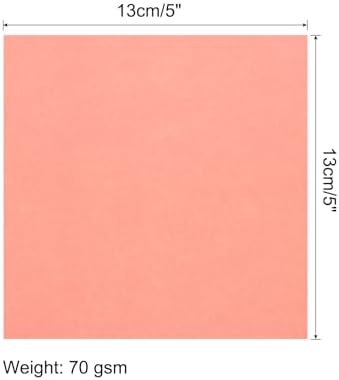 MECCANIXITY 50 Sheet Origami Paper Double Sided Phosphor 5x5 Inch Square Sheet for Art Craft Project, Beginners, Gifts Decor - Image 2
