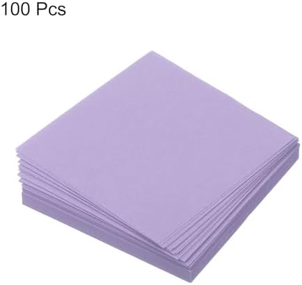 MECCANIXITY 100 Sheet Origami Paper Double Sided Light Purple 2x2 Inch Square Sheet for Art Craft Project, Beginners, Gifts Decor - Image 3
