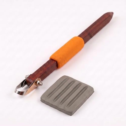 Round Arc Pottery Carving Tools, 304 Steel U-Groove Clay Sculpting Set by Unknown