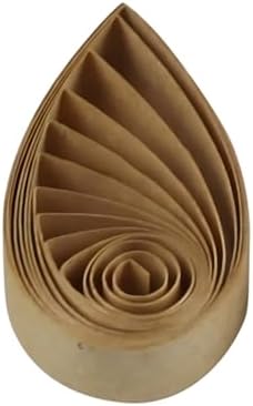 ODETOJOY Quilling Paper Strips 3mm Paper Quilling Set 120pcs Quilling Strips 1/8inch Single Color Star Origami Paper DIY Hand Crafts (Kraft Brown) by ODETOJOY