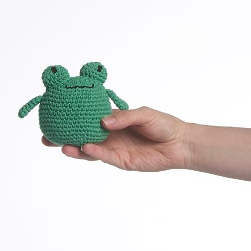 Red Heart Amigurumi Yarn Kit for Beginners, Franco The Frog - Image 6
