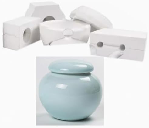1Set Pottery Tools Ceramic Forming Mold Plaster Molds DIY Handmade Home Decor Supplies - Tea Pot Container, white by Unknown