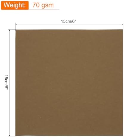 MECCANIXITY 75 Sheet Origami Paper Double Sided 6x6" Brown - Image 2