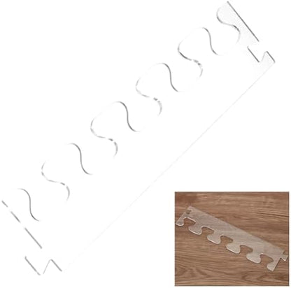 INFUNLY Dovetail Stitch Router Template 3.54"×15.75" Acrylic Router Template Pitch Dovetail Template Router Tray Template Clear Cutting Board Stencils for Woodworking Tools - Image 6