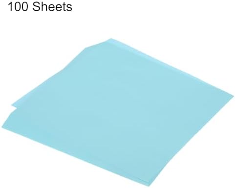 MECCANIXITY 100 Sheet Origami Paper Double Sided Light Blue 10x10 Inch Square Sheet for Art Craft Project, Beginners, Gifts Decor - Image 3