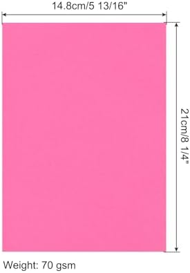 MECCANIXITY 100 Sheet Origami Paper Double Sided Fluorescent Red 8.3 x 5.8 Inch Square Sheet for Art Craft Project, Beginners, Gifts Decor - Image 2