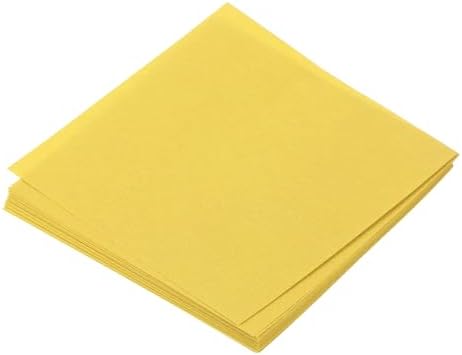 MECCANIXITY 25 Sheet Origami Paper Double Sided Lemon Yellow 2.5x2.5 Inch Square Sheet for Art Craft Project, Beginners, Gift Decoration by MECCANIXITY