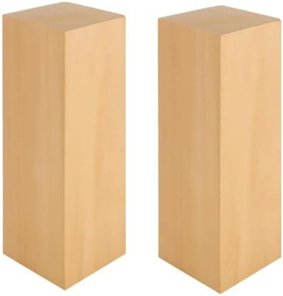 2 Pack 10x3x3 inch Basswood Carving Blocks, Unfinished Bass Wood Blocks for Wood Carvings for Home, Class, Arts, Crafts, Christmas DIY Supplies by HOME