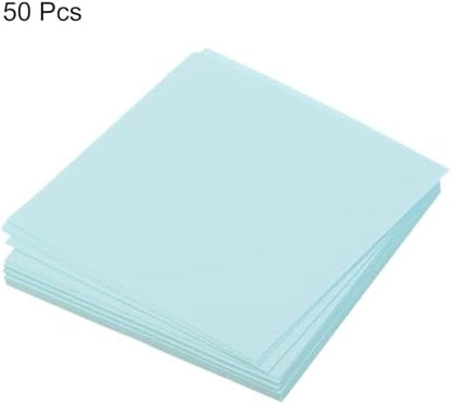 MECCANIXITY 50 Sheet Origami Paper Double Sided Light Blue 2.5x2.5 Inch Square Sheet for Art Craft Project, Beginners, Gift Decoration - Image 3