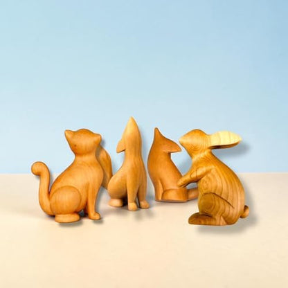 SamanArtworks Wood Carving Kit for Beginners, 4 Pre-Cut Basswood Animal Projects with Step-by-Step YouTube Tutorials, DIY Whittling Craft Kit for Adults & Teens - Image 5