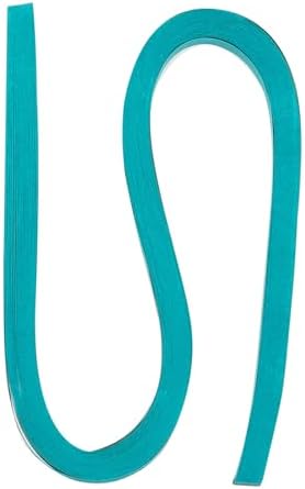 PATIKIL 60pcs Metallic Quilling Strips Paper 1cm(3/8") x 54cm Origami Paper Quilling Kits for Adults Beginner Art DIY Craft Christmas, Aquamarine Blue by PATIKIL