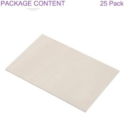 DMiotech 25 Pack 7 x 5 x 1/8 Inches 3mm Thick Wood Sheets Basswood Sheets Unfinished Plywood Squares Plywood for DIY Craft Laser Wood Burning Drawing - Image 5