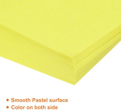 MECCANIXITY 75 Sheet Origami Paper Double Sided 6x6" Lemon Yellow - Image 4
