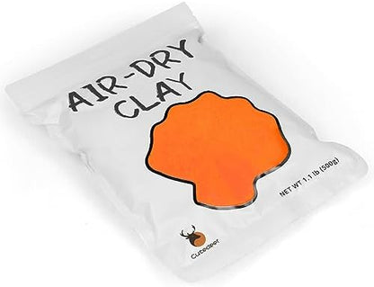Cutedeer Orange Air Dry Clay, 1.1lb Foam Modeling Clay, Soft Squishy Molding for Kids Adults, Arts & Crafts Project Slime Supplies(1.1lb - 1 Pack, Orange) - Image 6