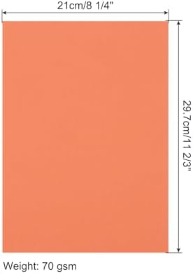 MECCANIXITY 100 Sheet Origami Paper Double Sided Orange 11.7 x 8.3 Inch Square Sheet for Art Craft Project, Beginners, Gifts Decor - Image 2