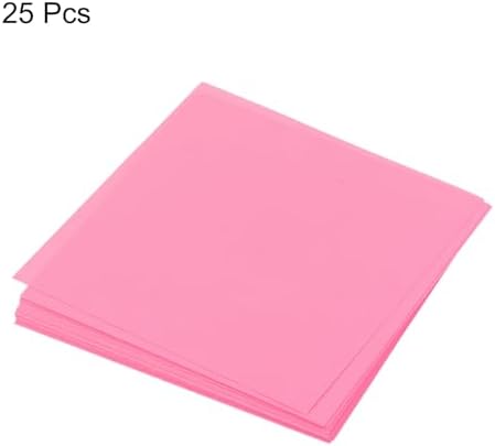 MECCANIXITY 25 Sheet Origami Paper Double Sided Fluorescent Pink 2.5x2.5 Inch Square Sheet for Art Craft Project, Beginners, Gift Decoration - Image 3