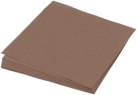 MECCANIXITY 25 Sheet Origami Paper Double Sided Brown 5.5 x 5.5 Inch Square Sheet for Art Craft Project, Beginners, Gifts Decor by MECCANIXITY
