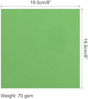 MECCANIXITY 25 Sheets 8x8 Inch(20x20cm) Origami Paper Double Sided Green Square Sheet for Art Craft Project, Beginners, Gifts Decor - Image 2