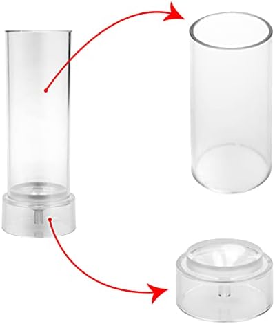 MILIVIXAY 2PCS Pillar Candle Mold -Height: 4.0inch,Diameter:2.0inch-30ft Long Wicks, 2pcs Wick Holders, a Mold Sealer and a Lead Wire Included as a Gift. - Image 6