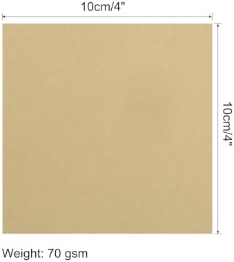 MECCANIXITY 25 Sheet Origami Paper Double Sided Khaki 4x4 Inch Square Sheet for Art Craft Project, Beginners, Gifts Decor - Image 2